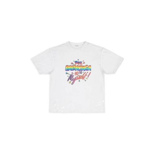  BALENCIAGA巴黎世家 22年秋冬 女士 短袖T恤 90/10 T-SHIRT LARGE FIT 641655TMVH39012