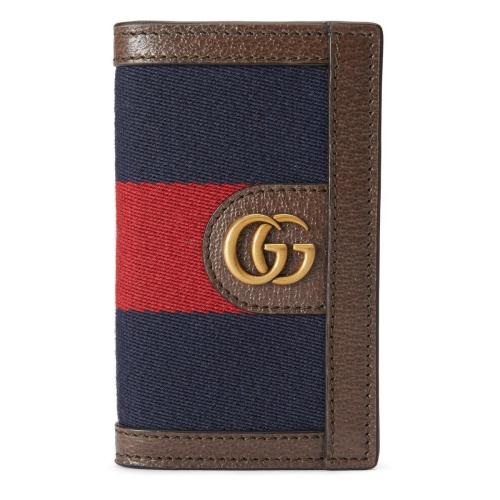  GUCCI古馳 22年秋冬 男士 雙G織帶卡包 722932 HE2VT 8450