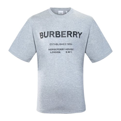  BURBERRY/博柏利 男士灰色棉質短袖T恤 8017226 PLFSX