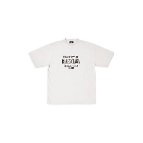  BALENCIAGA巴黎世家 22年秋冬 男士 短袖T恤 Property T恤 Large Fit 641675TMVH89012