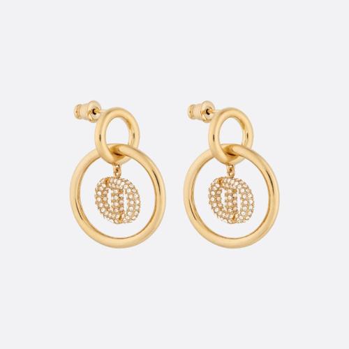  DIOR迪奧 22年秋冬 女士 耳環 Boucles doreilles CD Navy E1651CDNCY_D301