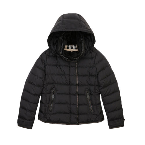 BURBERRY/博柏利 女士黑色滌綸連帽羽絨服 3946456