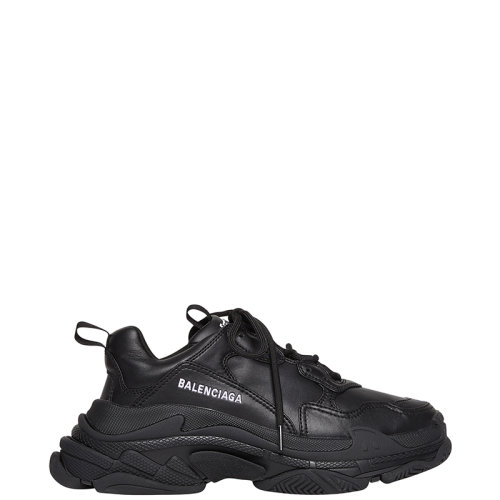 Balenciaga/巴黎世家 22年早春新款 TRIPLE S系列 男士黑色聚氨酯高性能面料運動鞋536737W2FA51000