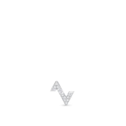  LV路易威登 22年秋冬 女士 耳環 LV VOLT UPSIDE DOWN 18K 金鉆石耳釘 Q06086