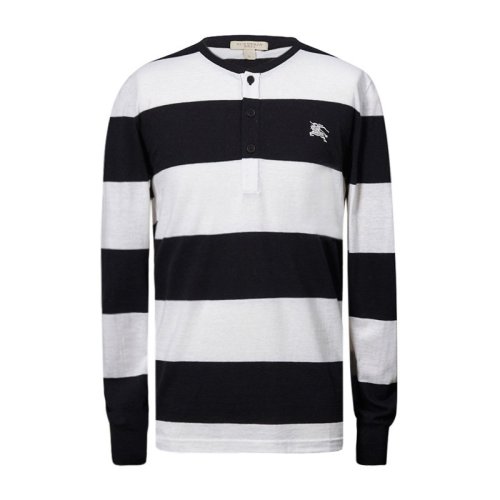 BURBERRY/博柏利 男裝 服飾 潮流百搭 白色 條紋長袖套頭衫 男士衛衣 3942264