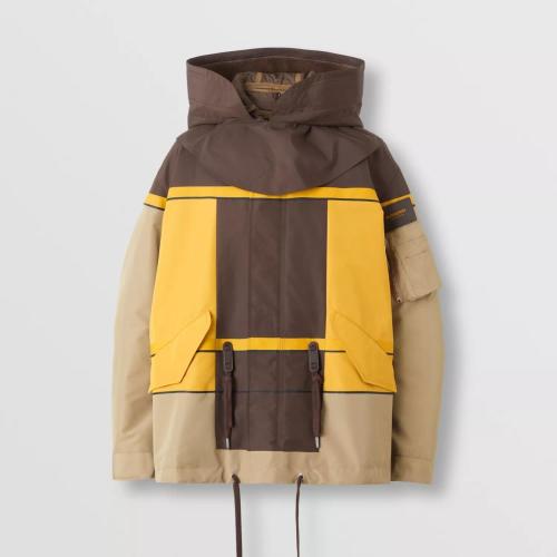  BURBERRY 22年秋冬 男士 拼色寬松風雪大衣（含可拆式保暖內層） 80549721