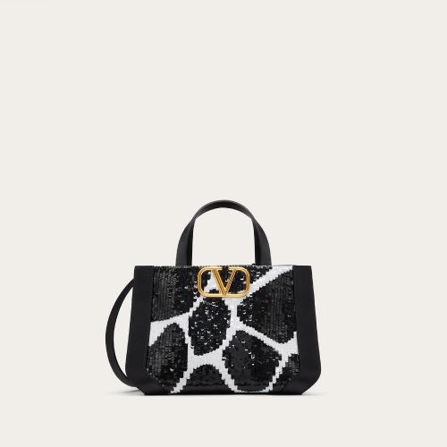  VALENTINO華倫天奴 22年秋冬 女士 手提包 PETIT SAC a MAIN ORNé DUN MOTIF GIRAFFA RE-EDIT