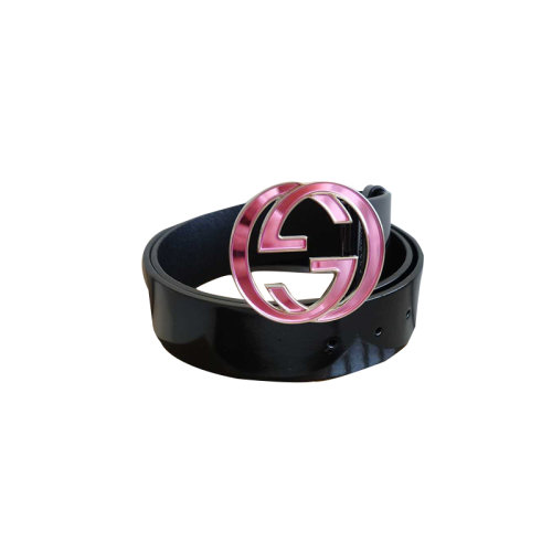 Gucci古馳  腰帶，經(jīng)典大logo，高價限量款粉水晶扣頭