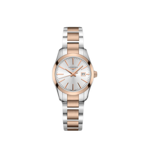 LONGINES/浪琴  經典復刻系列男女同款鋼和粉紅色PVD腕表29.50毫米 L2.286.3.72.7