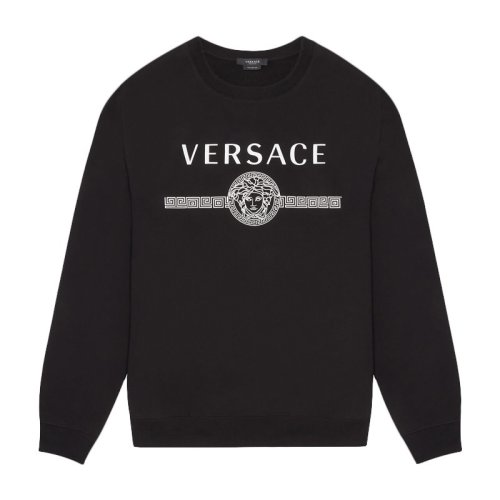  VERSACE/范思哲 男士黑色棉質衛衣 A87574 A231242 A1008 PLFSX