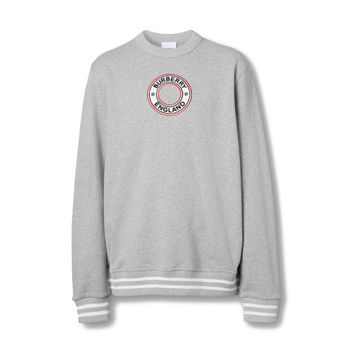 BURBERRY/博柏利 徽標圖案嵌花棉質(zhì)運動衫男衛(wèi)衣 80370441