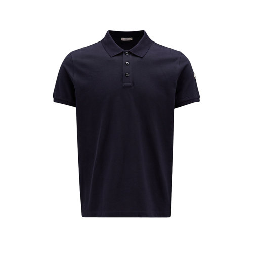 Moncler/蒙克萊 22年秋冬新款 男士海軍藍色純棉短袖polo衫H20918A705108455677X