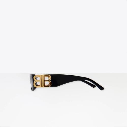  BALENCIAGA巴黎世家 22年春夏 女士 太陽眼鏡 Dynasty Rectangle Sunglasses in BLACK 621643T 預定商品1-3周發貨