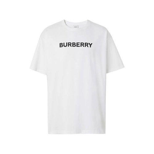BURBERRY/博柏利 【22秋冬新款】 男款棉質(zhì)寬松版圓領短袖T恤徽標圖案 80553091