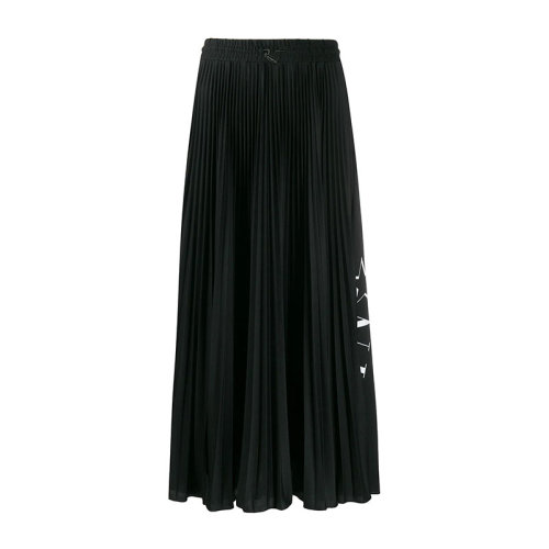 Valentino/華倫天奴  女裙 時尚百搭 VLTN徽標(biāo) 女士黑色半身裙 TB3MD00H5B70NI  HKY015C