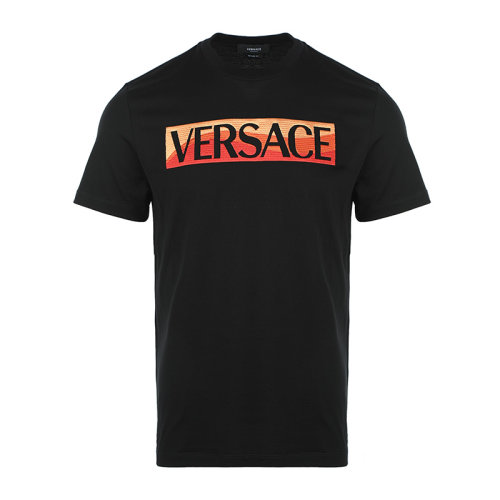 VERSACE/范思哲22春夏刺繡徽標男士短袖T恤10039151A02787