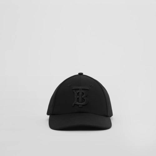  BURBERRY 22年秋冬 女士 專屬標識裝飾棉質嘎巴甸棒球帽 80569911