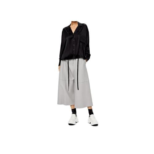  LOEWE羅意威    女士 衛(wèi)衣 Anagram embroidered pyjama blouse in satin S359337XBM-11 預(yù)定商品1-3周發(fā)貨