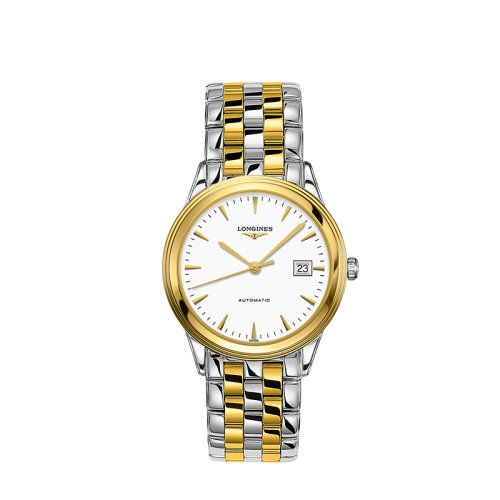 LONGINES/浪琴  軍旗系列鋼和黃色PVD自動機械男士腕表38.50毫米 L4.974.3.22.7