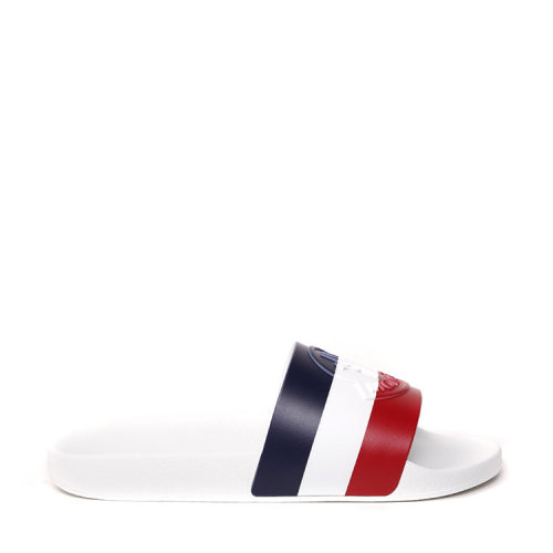Moncler/蒙克萊 蒙口 男士經(jīng)典時尚百搭白色橡膠涼拖 4C7000001A49002