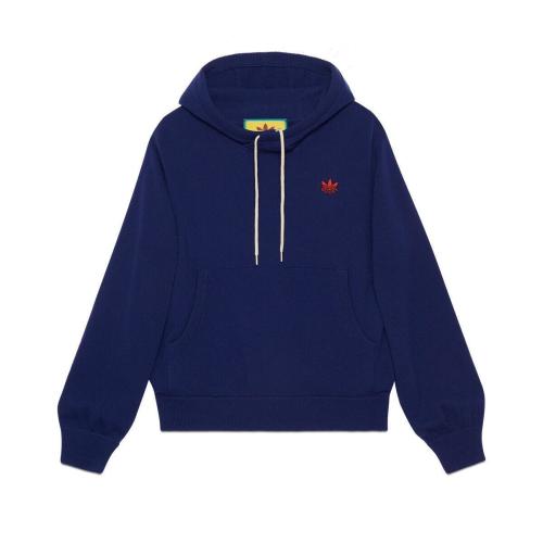  GUCCI古馳 22年秋冬 男士 adidas x Gucci聯(lián)名系列羊毛衛(wèi)衣 700446 XKCH8 4330
