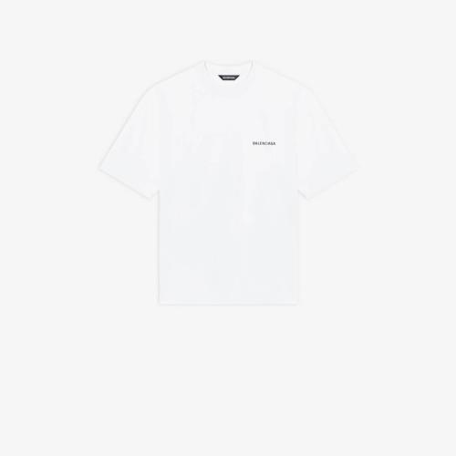 BALENCIAGA巴黎世家 22年春夏 男士 短袖T恤 Men%27s Logo Medium Fit T-shirt in WHITE 612966T 預(yù)定商品1-3周發(fā)貨