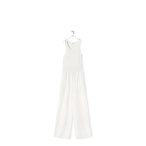  LOEWE羅意威 22年秋冬 女士 連體衣 Tank jumpsuit in cotton， wool and silk S359Y10X12-2100