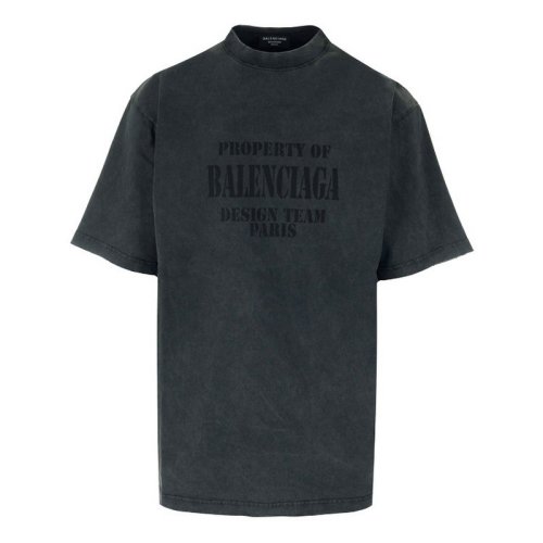  Balenciaga/巴黎世家 男士黑色棉質短袖T恤 641675 TMVH8 1055 PLFSX
