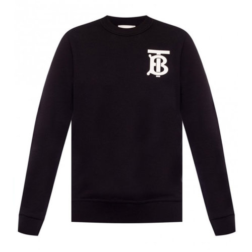BURBERRY/博柏利  女裝 服飾 黑色棉簡約logo圖案休閑寬松女士衛(wèi)衣 8024346