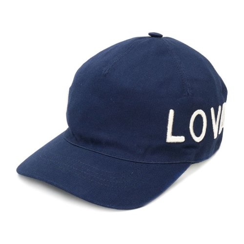 GUCCI/古馳 男女通用 中性藍(lán)色刺繡帆布休閑帽子棒球帽鴨舌帽 478948-3HD05-4100