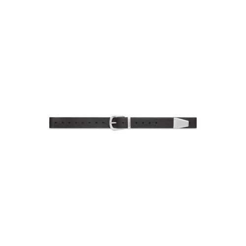 BALENCIAGA巴黎世家 22年秋冬 男士 腰帶 Mens Western Buckle Belt in Black 717332210JM1000
