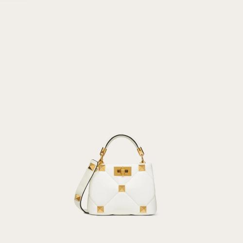  VALENTINO華倫天奴 22年秋冬 女士 手提包 Sac a main Roman Stud The Handle Bag 520 en napp 預(yù)定商品1-3周發(fā)貨