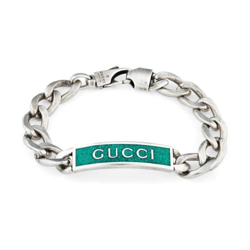  GUCCI古馳 22年秋冬 女士 飾Gucci標識琺瑯手鏈 678712 J8410 8183