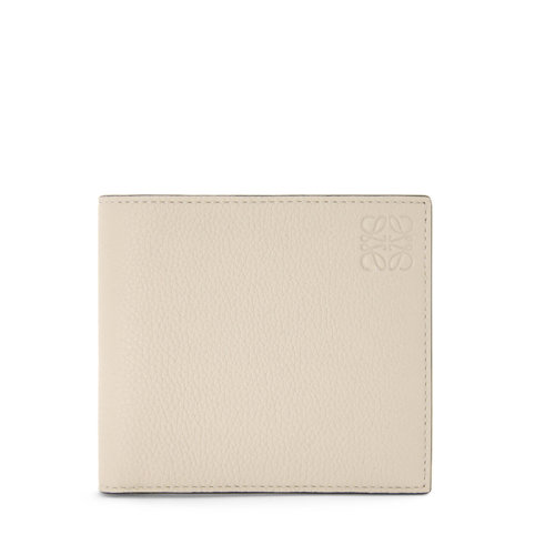 LOEWE/羅意威  男士淺燕麥色粒面小牛皮方形雙折錢包C660302X02-2461