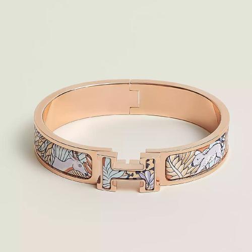  HERMES愛(ài)馬仕 22年秋冬 女士 手鐲 Bracelet Clic H Animaux Camoufles H702417FOD1GM