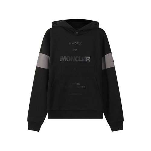 Moncler/蒙克萊 男士棉質(zhì)連帽衛(wèi)衣運(yùn)動(dòng)衫LOGO圖案 8G00030 809KR