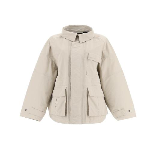 Balenciaga/巴黎世家 女士米色棉質風衣 663016 TKO31 9710