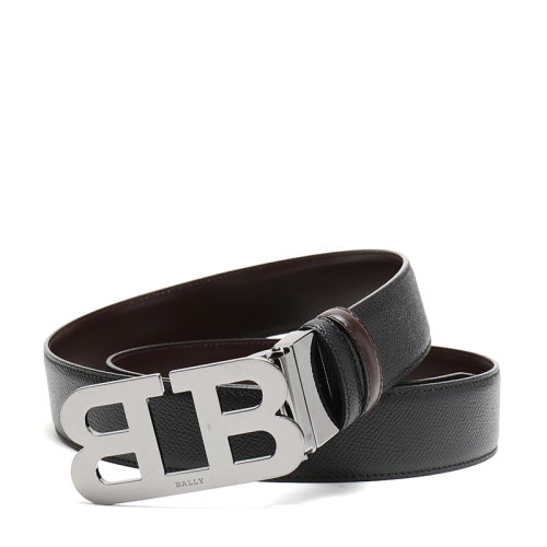 BALLY/巴利 男士皮質板扣式雙面皮帶腰帶 MIRROR B 35 M