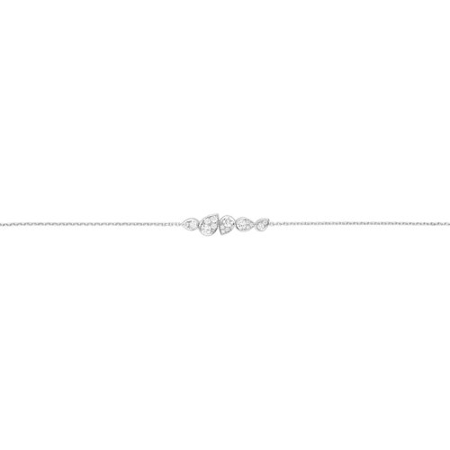 Chaumet/尚美   JOSéPHINERONDE D'AIGRETTES系列 女士18k金白金梨形寶石明亮切割鉆石手鏈083861