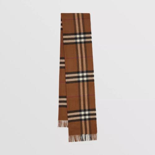  BURBERRY 22年秋冬 女士 大號格紋羊絨圍巾 80649551