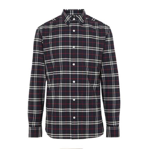  BURBERRY/博柏利 男士多色棉質(zhì)長(zhǎng)袖襯衫 80048351 PLFSX