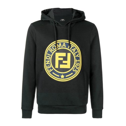 Fendi/芬迪  男裝 服裝 純棉logo印花連帽套頭運(yùn)動(dòng)衫 男士衛(wèi)衣
