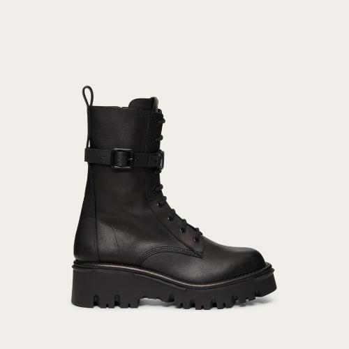  VALENTINO華倫天奴 22年秋冬 女士 短靴 Rangers Campsite en veau. Talon : 50 mm WW0S0AQ8TD 預定商品1-3周發貨