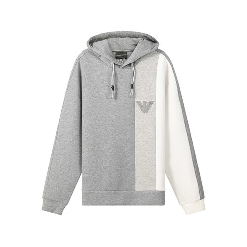 Emporio Armani/安普里奧阿瑪尼 【22年新款】 男士棉質撞色連帽長袖衛衣運動衫鷹標圖案 3L1MCA 1JHSZ