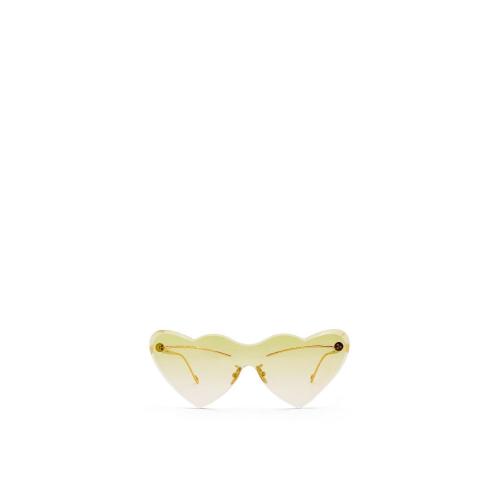  LOEWE羅意威 22年秋冬 女士 太陽眼鏡 Heart sunglasses in metal G000270X02-4510