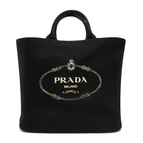 PRADA/普拉達 女士Prada徽標印花飾帆布手提包 1BG1_ZKI_V_OOO 年
