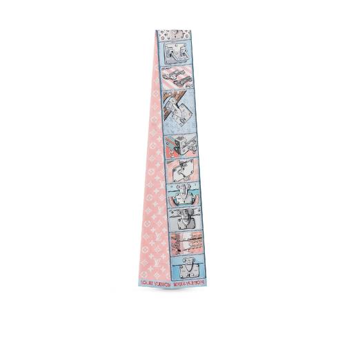  LV路易威登 22年秋冬 女士 絲巾 LOCK IT 束發(fā)帶 M76976 預(yù)定商品2-8周發(fā)貨