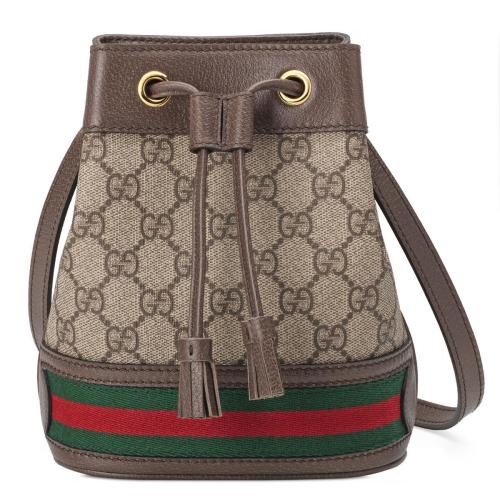  GUCCI古馳 22年秋冬 女士 Ophidia系列迷你GG水桶包 550620 96I3B 8745  預定商品2-6周發貨
