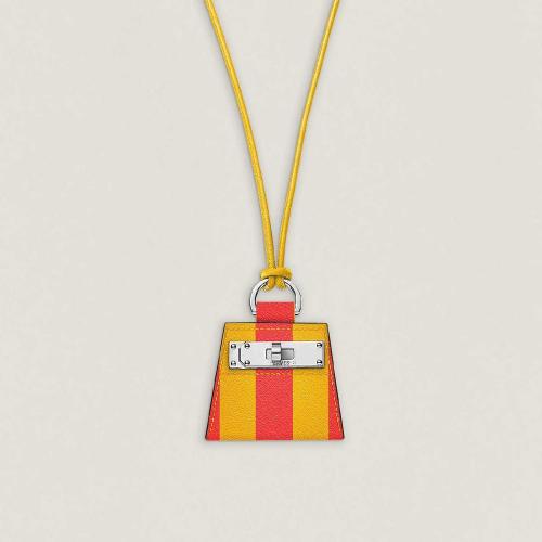  HERMES愛馬仕 22年秋冬 女士 吊墜 Pendentif Monpetitkelly imprime， petit modele H010726CK