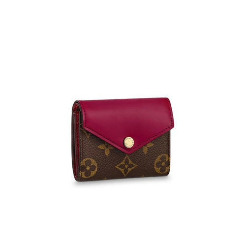 Louis Vuitton/路易威登  新款ZOE 彩色皮革老花錢夾手拿包零錢卡包短款錢包